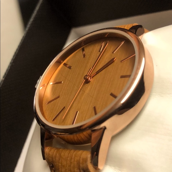 NWOT Olivia Pratt Camel Watch w/ Rose Dial - Picture 3 of 3